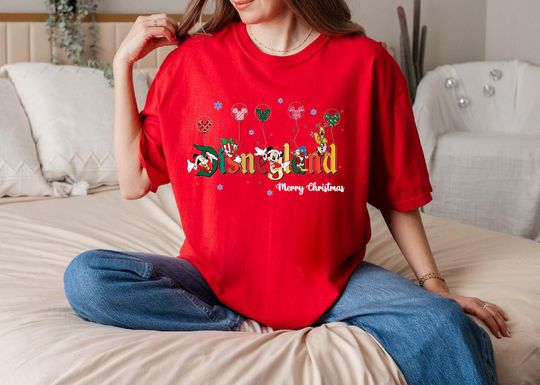 Discover Disneyland Very Merry Christmas Shirt, Disney 2025 Family Christmas Shirt, Disney Holiday Shirt, Christmas Family Matching Pajamas