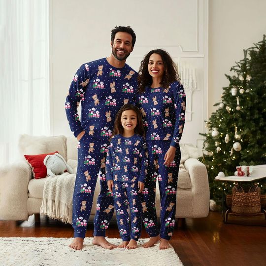 Discover Rumi Choo Choo Matching Family Pajamas, Rumi Bears Christmas Pajamas Set, Kpop Movie Xmas Pajamas, Rumi Holiday Pajamas, Christmas Gift