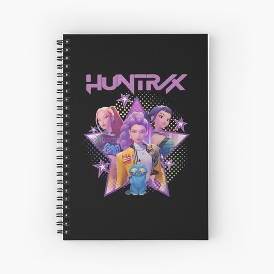 Discover KPop Hunters X Heroic Poses Group Huntrix demon hunters Notebook, Gift For Kids Fan