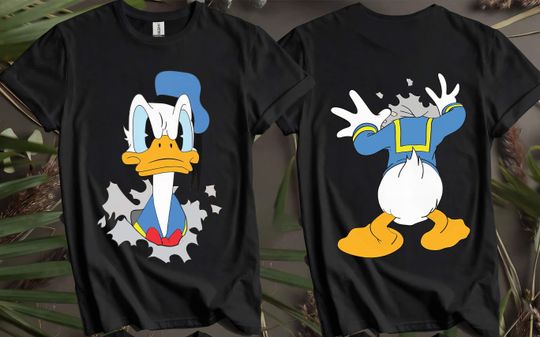 Discover Disney Donald Duck Double Sided T-Shirt for Men, Women, and Kids