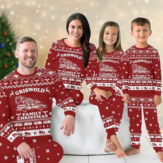 Griswold Christmas Family Pajamas Set, Griswold's Tree Farm Pajamas, Christmas Tree Farm Holiday Pajamas, Matching Pajamas, Xmas Pajama