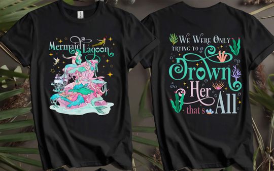 Discover Double Sided Mermaid Lagoon T-Shirts for Men, Women, and Kids