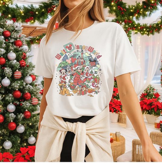 Discover Walt Disneyworld Christmas Shirt, Christmas Mickey and Co Xmas Shirt, Magic Kingdom Shirt, Disney Family Christmas Vacation 2025, Disney Tee