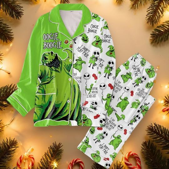 Discover Oogie Boogie the Night Before Christmas Pajamas Set, Pajamas for Adults & Kids, Festive Choice for Family Time