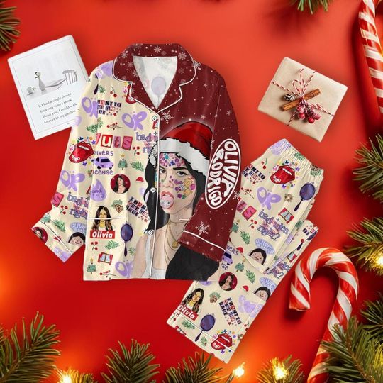 Olivia Rodrigo I Want Get Him Back Merry Christmas Pajamas Set, Pajamas for Adults & Kids, Lovely Christmas Gift