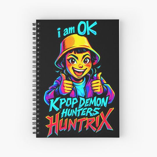 Discover K-Pop Demon Hunters Art Zoey Notebook, Gift For Kids Fan