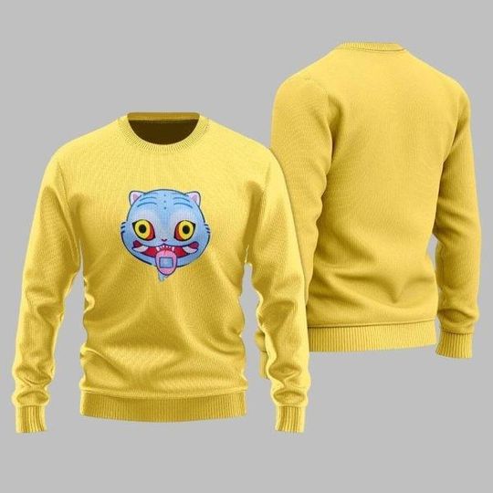 Discover Derpy The Tiger Ugly Christmas Sweater, Kpop Movie Derpy Demon Ugly Sweater
