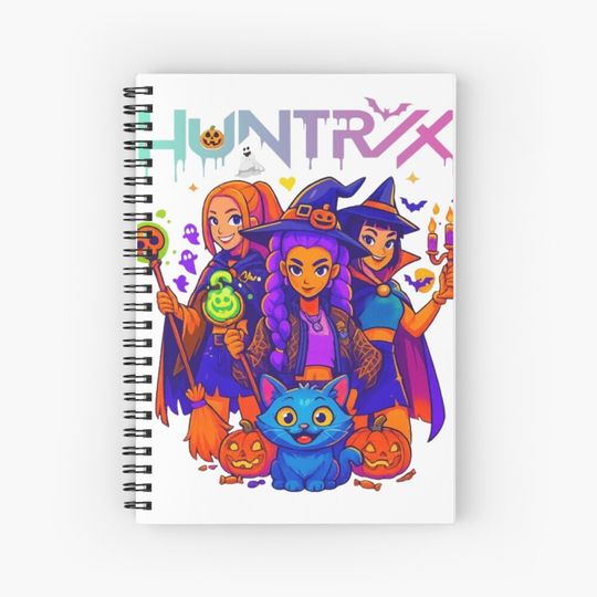 Discover girls of huntrix Notebook, Gift For Kids Fan