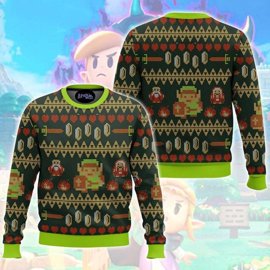 Legend Of Zelda Dont Wear Alone Funny Game Ugly Christmas Sweater
