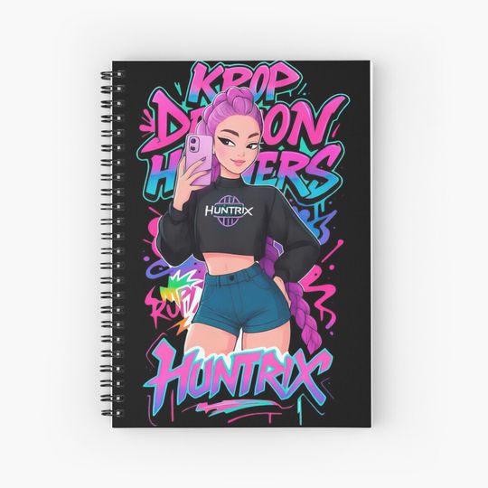 Discover Pink Haired Kpop Idol Notebook, Gift For Kids Fan