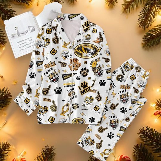 Discover Missouri Tigers Mizzou Fight Tiger SleepwearSet  Satin Pajamas for Adults and Kids  Perfect for Family Matching PJJ259