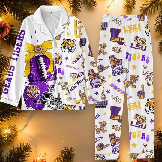 Discover Fall Nights and Stadium Lights Pajamas Set, Pajamas for Adults & Kids, Perfect for Family Matching