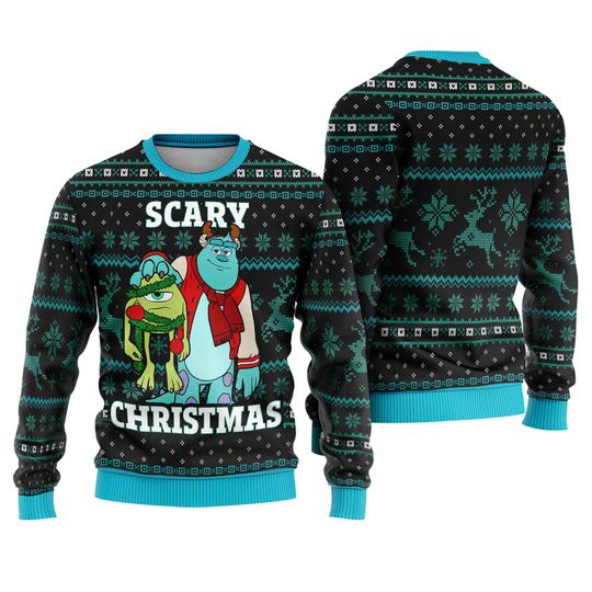 Monsters Inc Ugly Sweater, Disneyland Monster University Movie Sweatshirt