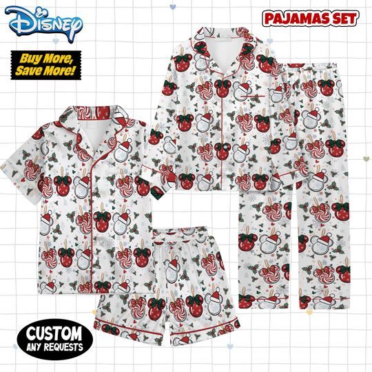 Discover Tis The Season To Be Jolly  Pajamas, Disney Christmas Pajamas, Holiday Graphic Pajamas, Cute Winter Top, Xmas Gift Idea