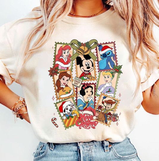 Discover Mickey & Friends Santa Disney Christmas Shirt, Mickey's Very Merry Christmas Party 2025, WDW Disneyland Holiday Family Christmas Sweatshirt