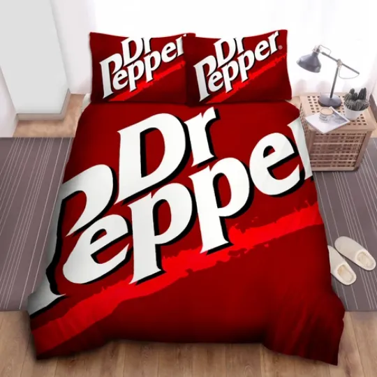 Discover Dr Pepper Logo Comforter: Duvet Cover, Bed Sheets, Bedding Sets Spread