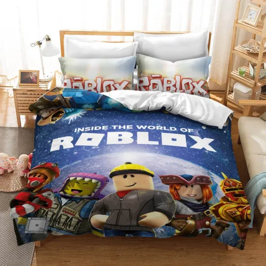 Roblox Pattern Bedding Set Quilt Cover Without Filler