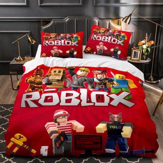 Discover 2025 NEW Roblox Bedding Set Quilt Cover Bed Without Filler