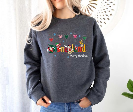 Discover Disneyland Very Merry Christmas Sweatshirt, Disney 2025 Family Christmas Pajamas, Disney Holiday Sweatshirt, Christmas Family Matching Sweater