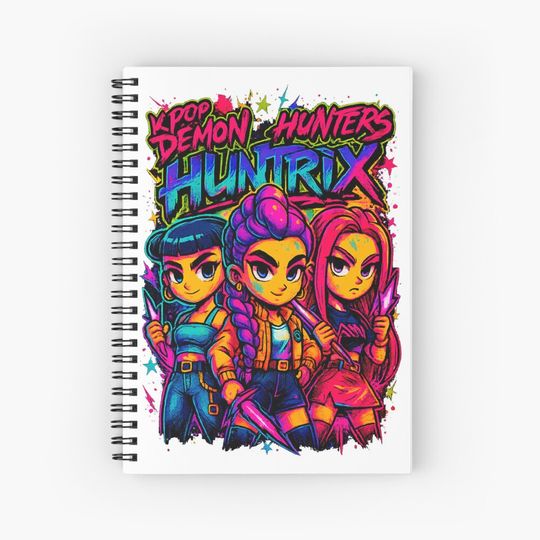 Discover K-Pop Demon Hunters art Notebook, Gift For Kids Fan