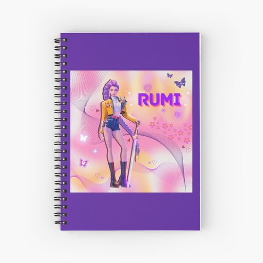Discover Rumi - Huntrix - K-POP DEMON HUNTERS Notebook, Gift For Kids Fan