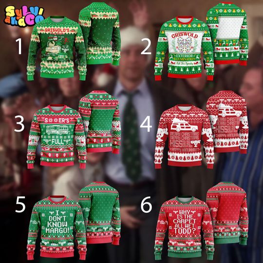 Discover Griswold And Co National Lampoon's Christmas Vacation Ugly Sweater, Griswold Tree Farm Ugly Christmas, Movie Gifts, Family Trip Xmas 2025