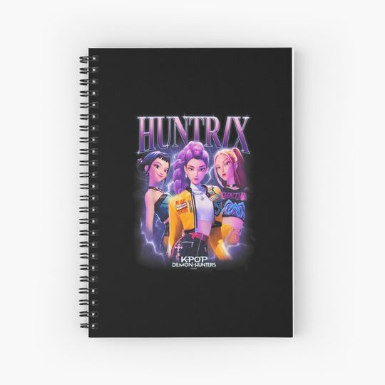 Discover Kpop Demon Hunter Huntrx Anime Idol Warrior Fantasy Mashup Design Notebook
