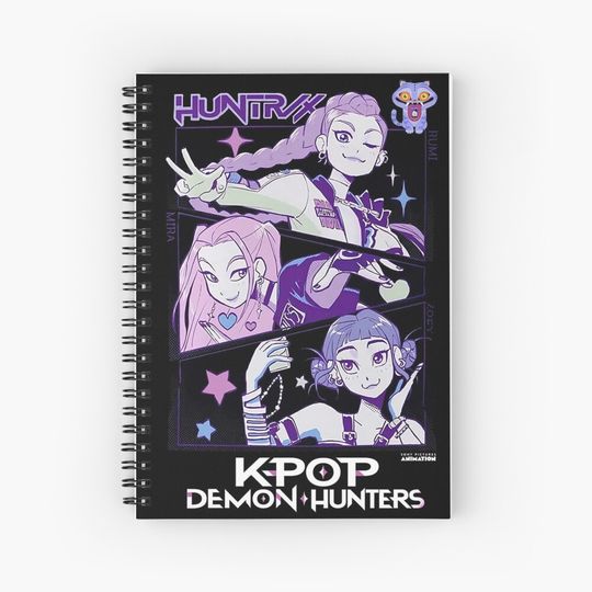 Discover Huntrix Kpop Demon Hunters Notebook, Gift For Kids Fan