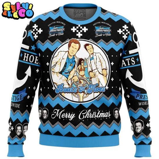 Step Brothers Boats And Hoes Ugly Christmas Sweater