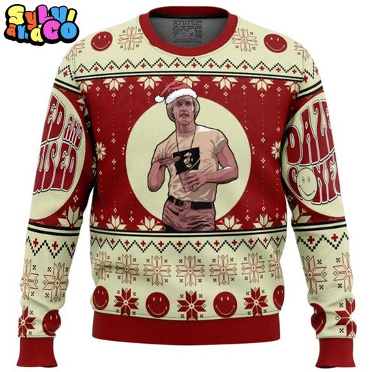 Dazed And Confused Ugly Christmas, 90s Comedy Quotes Ugly Sweater