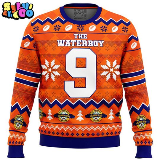 Bobby Boucher The Waterboy Ugly Christmas, High Quality H2O Ugly Sweater