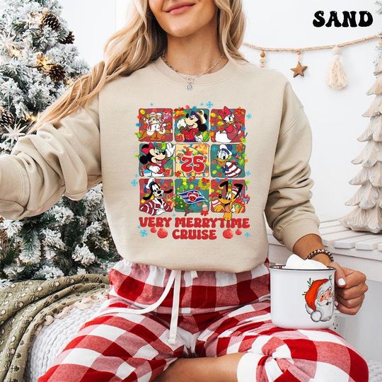 Discover Verry Merrytime Cruise Christmas Sweatshirt, Mouse And Co Christmas Gift Shirt, Magic Kingdom Family Vacation Tee, Holiday Season Shirt