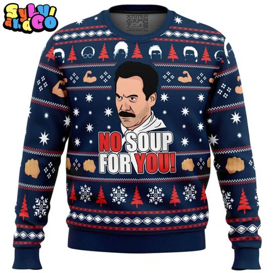 No Soup For You Seinfield Ugly Christmas, Xmas Holiday Party 2025