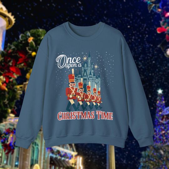 Discover Once Upon a Christmas Time Parade Soldiers Crewneck | Family Matching Toddler Youth Adult Sweatshirt | Shirt for Disney Christmas Party