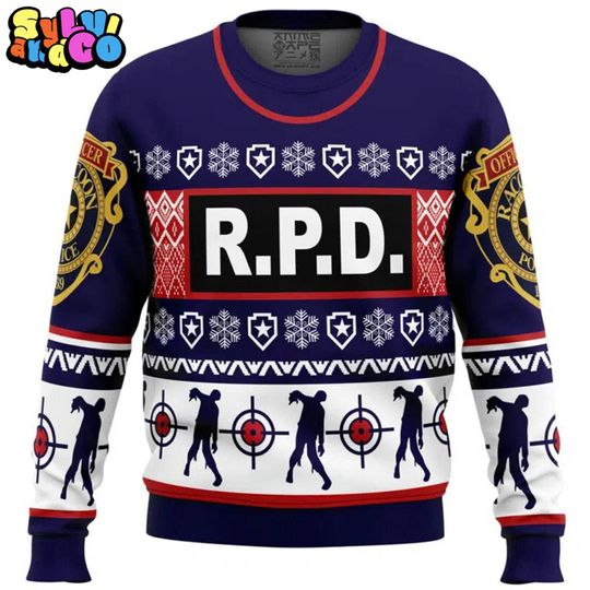 Discover Leon Kennedy Bad Things DBD Ugly Sweater, Leon Kennedy DBD Video Game Ugly Christmas, 90s Retro Gifts For Gamer, Xmas Holiday Party 2025