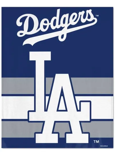 Discover Los Angeles Dodgers MLB Ultra Plush 50" x 60" Throw Blanket - F53573401