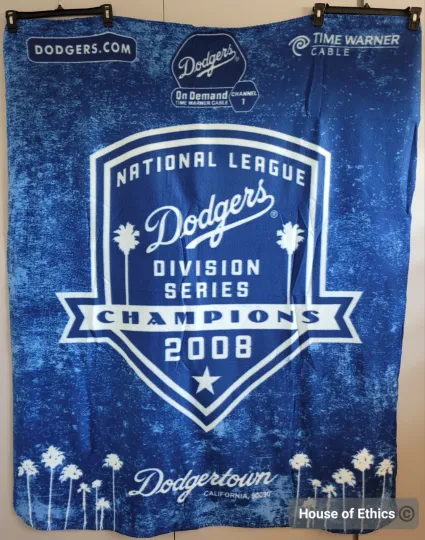 Never Used LA Dodggers 2008 Champions Lightweight Blanket