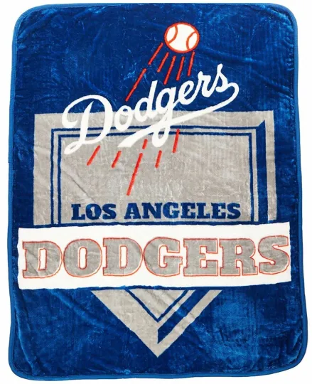 Discover Las Angeles Dodggers M.L.B Royal Plush Rashel Blanket