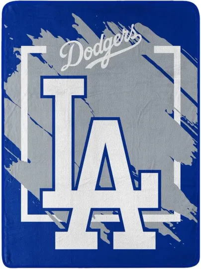 Discover Los Angeles Dodggers Blanket Micro Raschel Dimensional Design Rolled