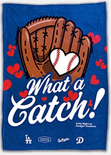 Discover LA Dodggers, Date “Night What A Catch” Blanket