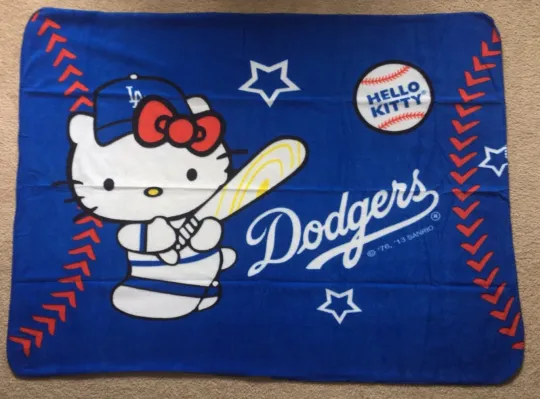HELLO KITTY BLANKET Dodgers Giveaway Not 2024