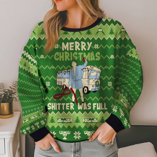 Merry Xmas Shitter's Full Sweater, Griswold Family Ugly Christmas