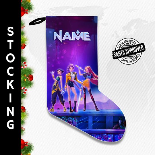 Discover K-Pop Demon Hunters Christmas Stocking Kpop Gift Merch