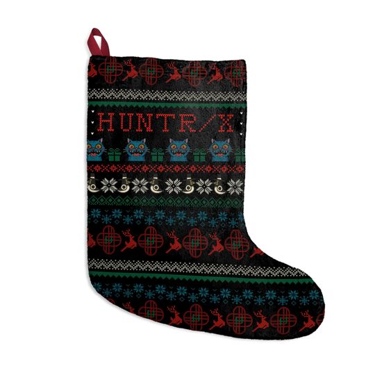 Kpop demon hunter inspired Christmas Stockings design, ugly Christmas sweater, Gift Kpop fans