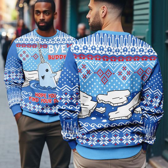 Discover Bye Buddy Hope You Find Your Dad Ugly Christmas, Christmas Movie Ugly Sweater