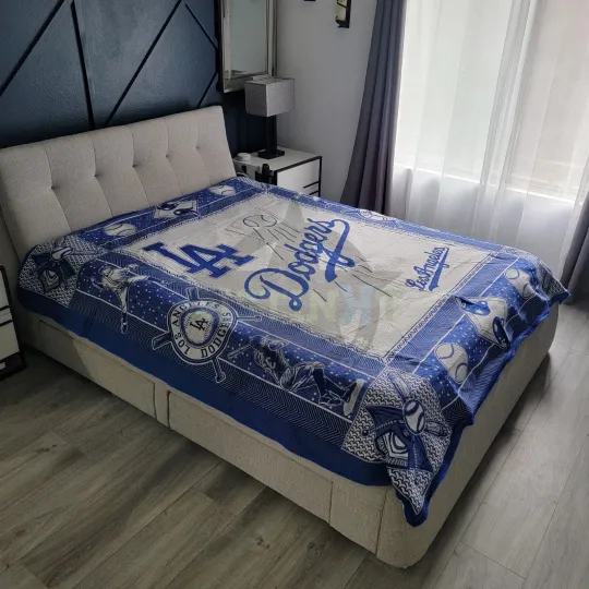 Discover LA Dodggers Blanket, Gift For Baseball Fans