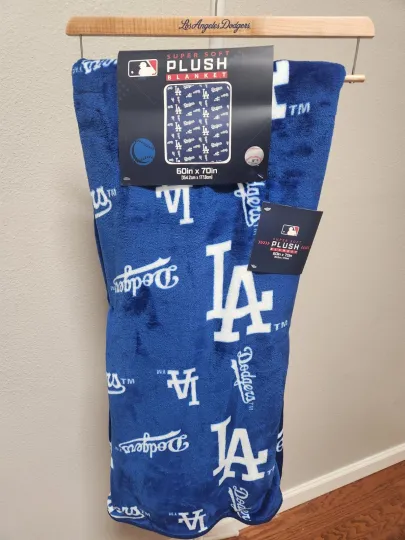 LOS ANGELES DODGERS SUPER SOFT PLUSH BLANKET, Gift For Baseball Fans