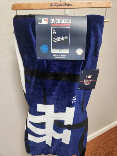 LOS ANGELES DODGERS SUPER SOFT BLANKET , Gift For Baseball Fans