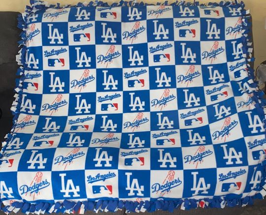 L.A. DODGERS Blanket, Gift For Baseball Fans, Gift For Baseball Fans