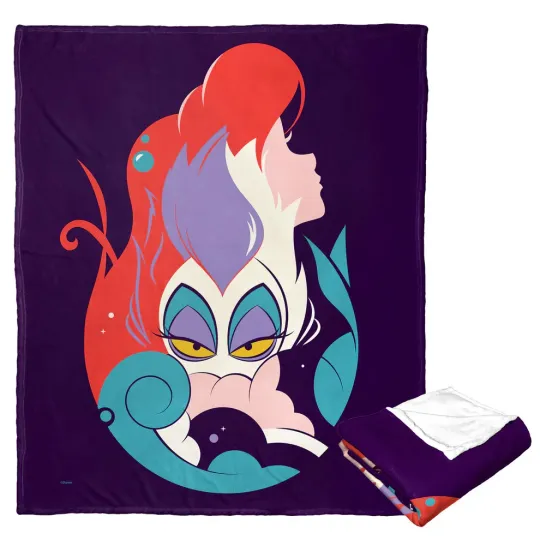 Discover Disney Little Mermaid Heroine And Villain Cozy Fleece Blanket